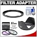 Bower FA-DC67A Adapter Ring for Canon PowerShot SX30 IS & SX40 HS Digital Camera (67mm) with 3 UV/FLD/CPL Filter Set + Hood + Cleaning Kit