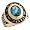 14k Gold December Birthstone 2012 Graduation Mens Ring
