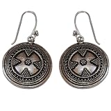 Teens Handmade Silver Jewelry Ear Rings Size: 1.5 inches ~ ShalinIndia