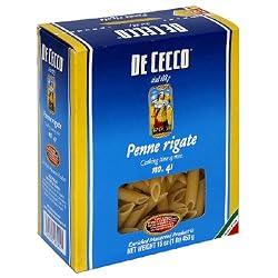 De Cecco Penne Rigate, 16 Ounce Boxes (Pack of 5)