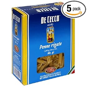 De Cecco Penne Rigate, 16 Ounce Boxes (Pack of 5)