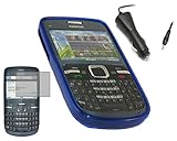 iTALKonline ProGel TRIO BLUE Soft GEL Case/Cover/Skin, LCD Screen/Scratch P ....