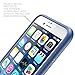 iPhone 6s Case, Scratch Resistant i-Blason Clear Halo Series Also Fit Apple iPhone 6 Case 6s 4.7 Inch Hybrid Bumper Case Cover (Clear/Navy)