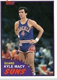 1981/82 Topps Basketball Card # W82 Kyle Macy Phoenix Suns In A Protective Display Case!