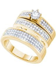 2.00CTW DIAMOND 0.45CT ROUND CENTER TRIO SET