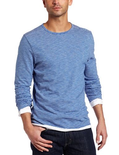 J.C Rags Men's Flame Stripe Long Sleeve T-Shirt J.C Rags Men's Flame Stripe Long Sleeve T-Shirt