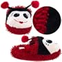 Aromahome Aroma Home Red Ladybug Fuzzy Friends Slippers-One Size Fits All