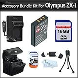16GB Accessories Bundle kit For Olympus XZ-1 SZ-10 SZ-20 SZ-30MR SP-800 SP- ....
