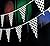 Race Decorations Racing Party Pack Bundle Black & White Checkered (Tablecover, 100 ft Pennant Banner, Racing Finish Line flags, Balloons & Bonus Bag)