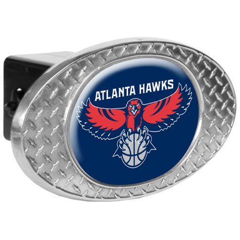 NBA Atlanta Hawks Metal Diamond Plate Trailer Hitch Cover