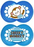 from Mam Uk MAM 6+ Months Blue Yummy Soothers (2-Pack) (Model SR3602B)