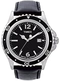 Timex Men's Classic Black Leather Strap Sport Watch #T2M563