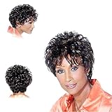 BEVERLY JOHNSON Human Hair Wig H209, 1B Off Black