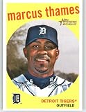 2008 Topps Heritage High Number #509 Marcus Thames - Detroit Tigers (Baseball Cards)