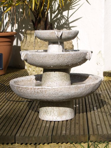 City Travel Guides Discounted  Outdoor Living : NEW 3 TIER BOWL SOLAR CASCADE