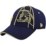 New Era Michigan Wolverines Navy Blue GPS 2-fit Hat