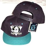 Anaheim Mighty Ducks Two Tone Purple / Green Plastic Snapback Snap Back Hat / Cap