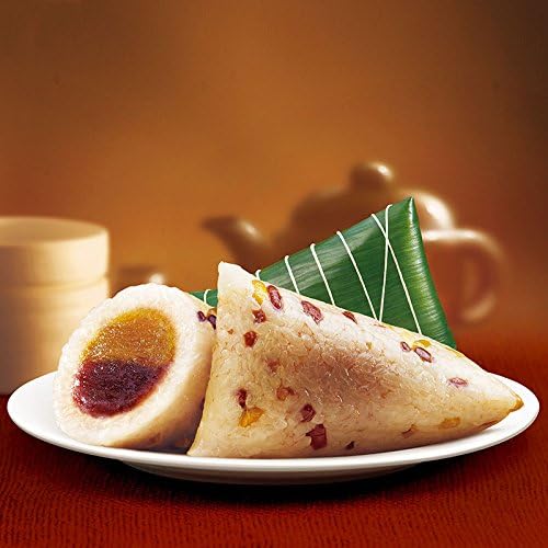 Chinese Special Snacks Food Sanquan Sweet Bean Paste Zongzi Rice Dumplings 100g*3