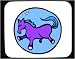 Decorated Mouse Pad with horse, equine, animal