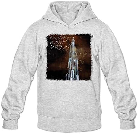 SANNY Men's Silversun Pickups Carnavas Hoodied Sweatshirt Size XXL Light Grey