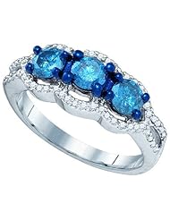 1.22CTW BLUE DIAMOND FASHION RING