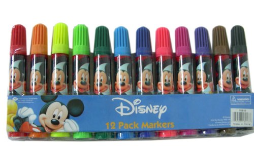 Childrens Toyshop  Toys : Disney Mickey & Minnie Mouse 12 Pack Coloring Markers