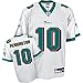 Chad Pennington Jersey: Reebok White Replica #10 Miami Dolphins Jersey - Medium