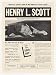 1953 Pianist Humorist Henry L Scott Photo Booking Print Ad