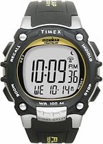 Timex - T5E231 SU - Ironman 100 Lap Flix - Quartz Digitale - Montre Homme - Bracelet en Résine Anthracite