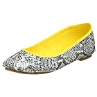 UNIONBAY Trapeze Flat - Free Overnight Shipping & Return Shipping: Endless.com :  black flat animal print white
