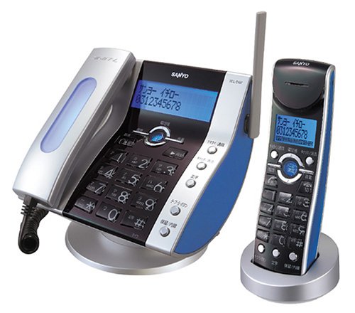 SANYO �f�W�^���R�[�h���X����ԓd�b�@ �i�q�@1��E�N���X�^���V���o�[�j TEL-DG7(S)