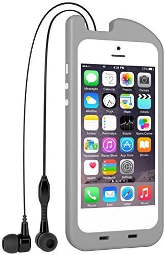 Digital Treasures TurtleCell Retractable Headphone Case for iPhone 5/5s - Retail Packaging - Gray by TurtleCell