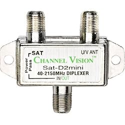 Channel Vision SAT-D2 Indoor Satellite Diplexer