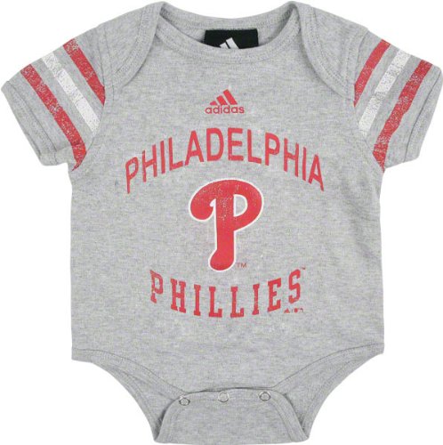 Philadelphia Phillies Newborn Grey Foldover Neck Creeper