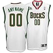 Bucks adidas Personalized Home Replica Jersey - Men's