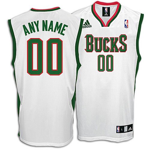 Bucks adidas Personalized Home Replica Jersey - Men's