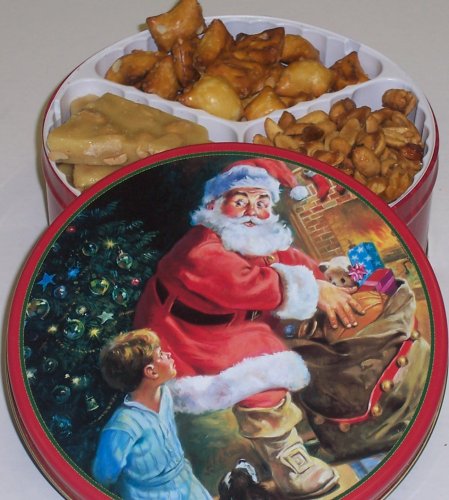 Scott's Cakes 3 Peanut Combo in a Santa Tin by Scott's Cakes