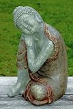Eigenschaften B&B  / Buddha schlafend Antikdesign Kunstharz 37 cm Gartendeko