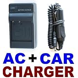 Buy AC+Car Battery Charger Set for Casio NP-40 EX-Z1000 Z1050 Z750 Z40