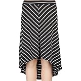 FULL TILT Stripe Girls Hi Low Skirt