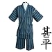 メンズ 甚平 男性用 綿100%サラサラ感が着やすい しじら織り甚平(じんべい)M L
