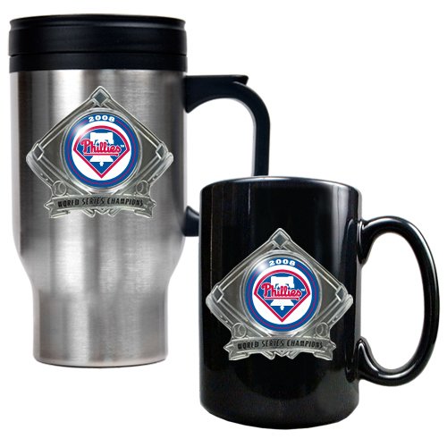 Buy 2008 World Series Champion Philadelphia Phillies 16oz Travel Mug & 15ozCeramic Mug set by GAP1