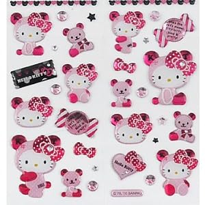 Hello Kitty Sticker: Bear Suit