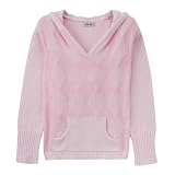 Girls' Cherokee Argyle Hooded Sweater - Pink