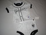 New York Yankees Baby Uniform Pinstripe Jersey and Diaper, 3-6 mos