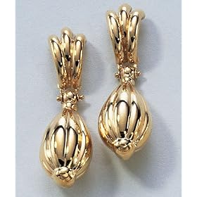 14K Yellow Gold Teardrop Earrings by The Jewelers Collection