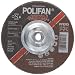 PFERD Polifan SGP Extra Abrasive Flap Disc, Type 27, Threaded Hole, Phenolic Resin Backing, Aluminum Oxide