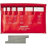 Starrett S154LZ Adjustable Parallels Set, 3/8" - 2-1/4" Range, 1-3/4" - 5-1/16" Length (6 Pieces)