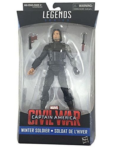 Hasbro Marvel Legends Series 6-Inch Captain America Civil War Winter Soldier Exclusive Figure