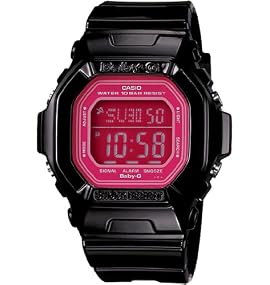 Casio #BG5601-1 Women's Luminous Color Black Baby G Watch